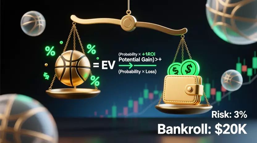 Cálculo de valor esperado y gestión de bankroll en apuestas NBA
